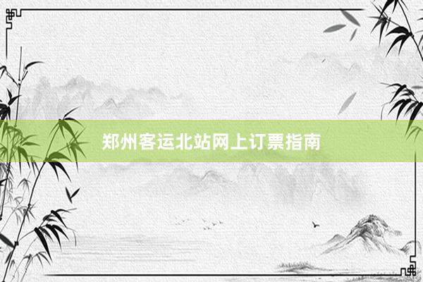 郑州客运北站网上订票指南